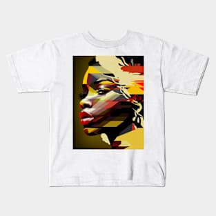 Modern woman in pop-art style Kids T-Shirt